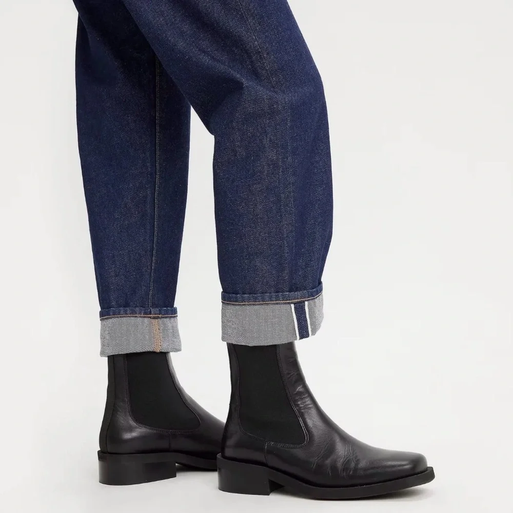 NWOT Levi’s Japanese Selvedge High Rise Column Women's Jeans - Dark Wash 30/27 - Picture 7 of 15